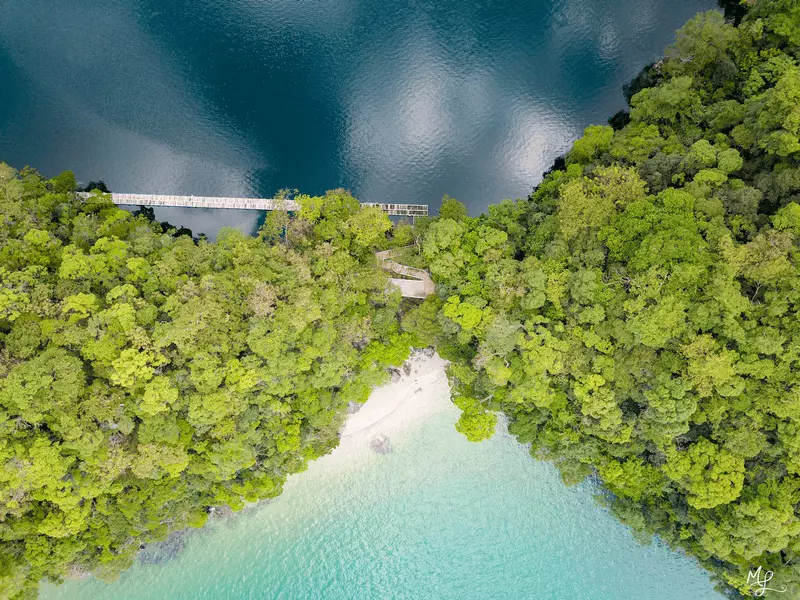 Where fresh and salt water meet. The Lake of the Pregnant Maidan Langkawi, Malaysia