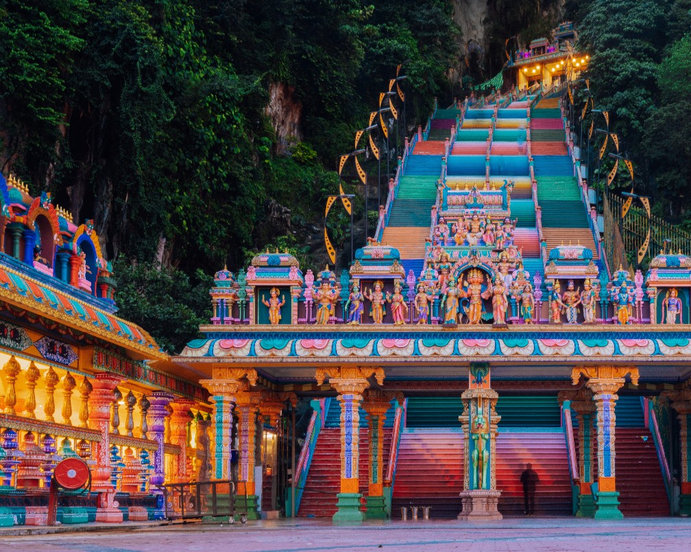 The vibrant Batu Caves